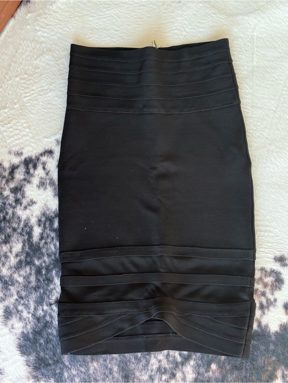 bebe Black Bandage Pencil Skirt